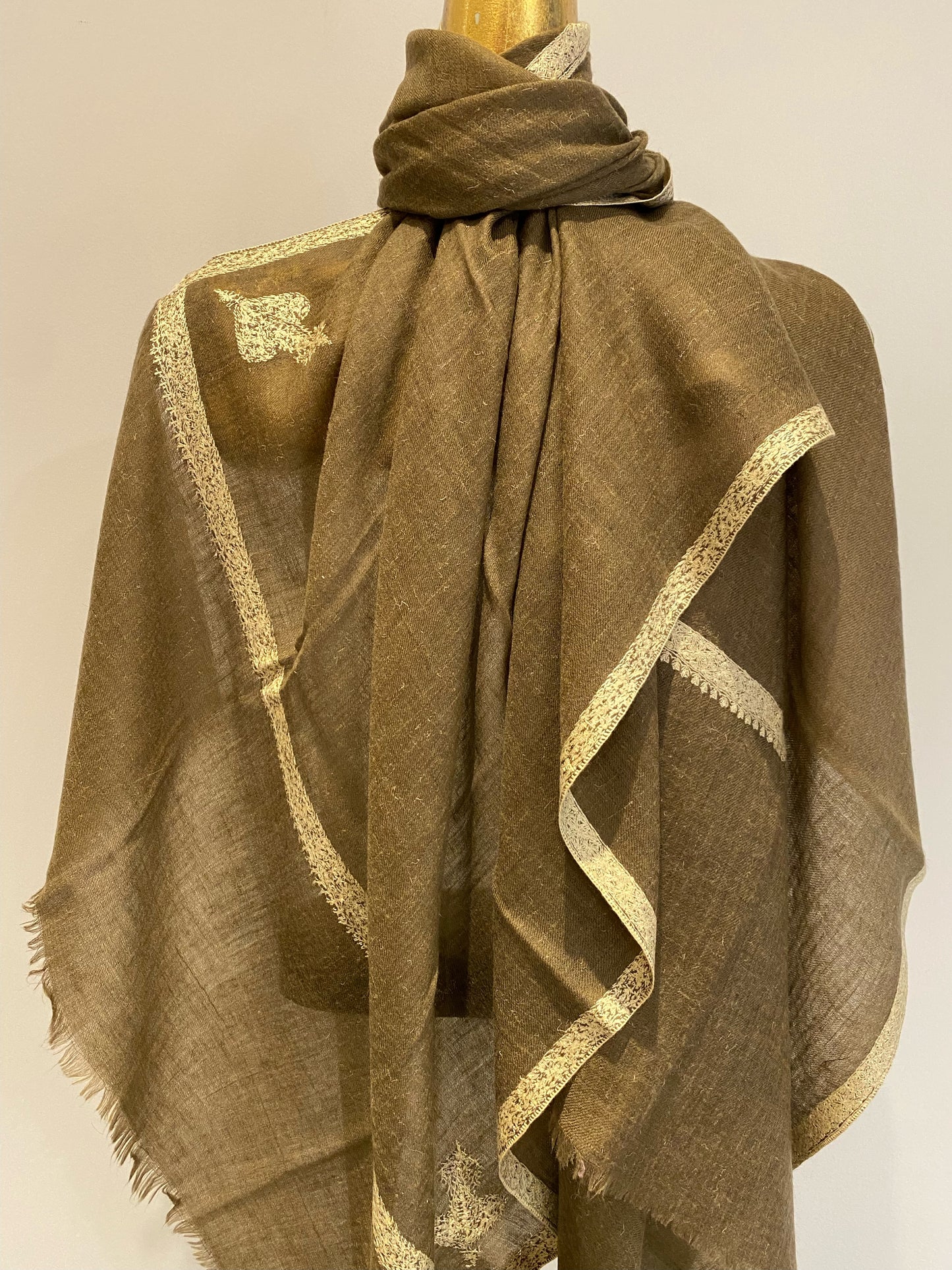 Hand Embroidered Kashmiri Shawl.