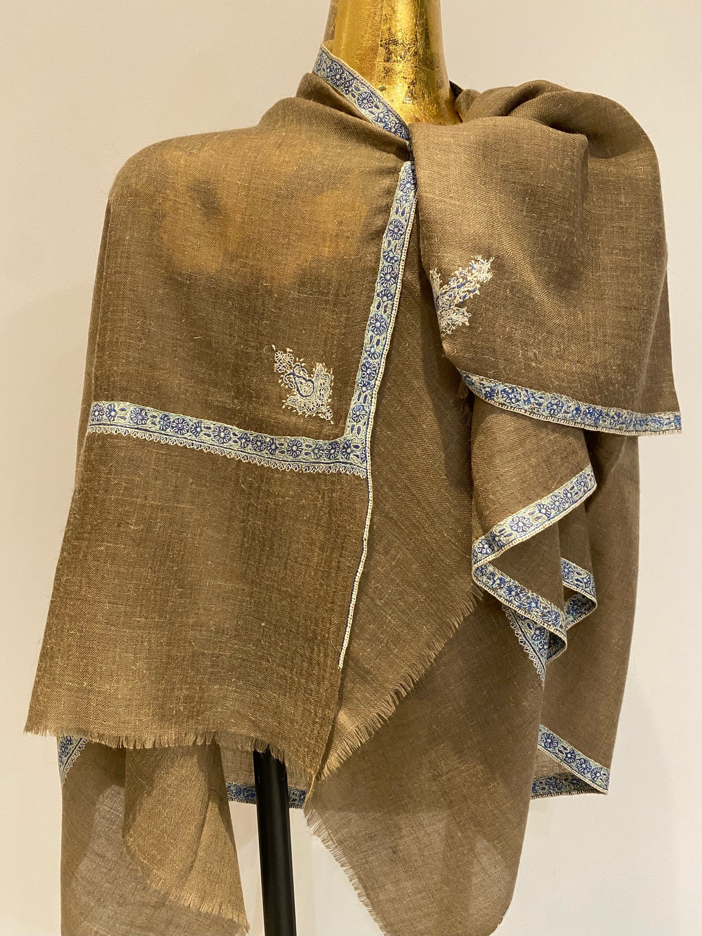 Hand Embroidered Kashmiri Shawl.