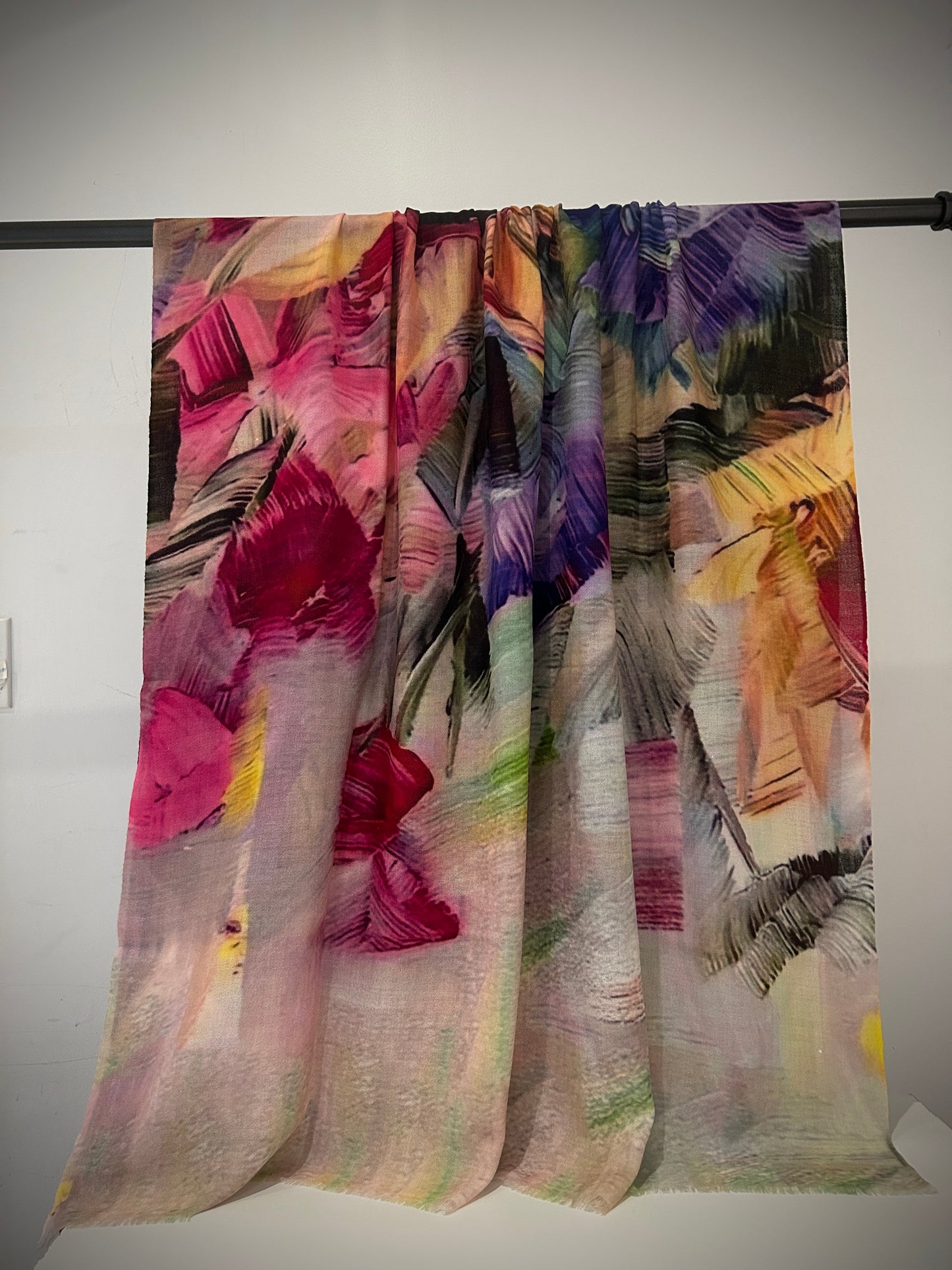 Colourful cashmere shawl