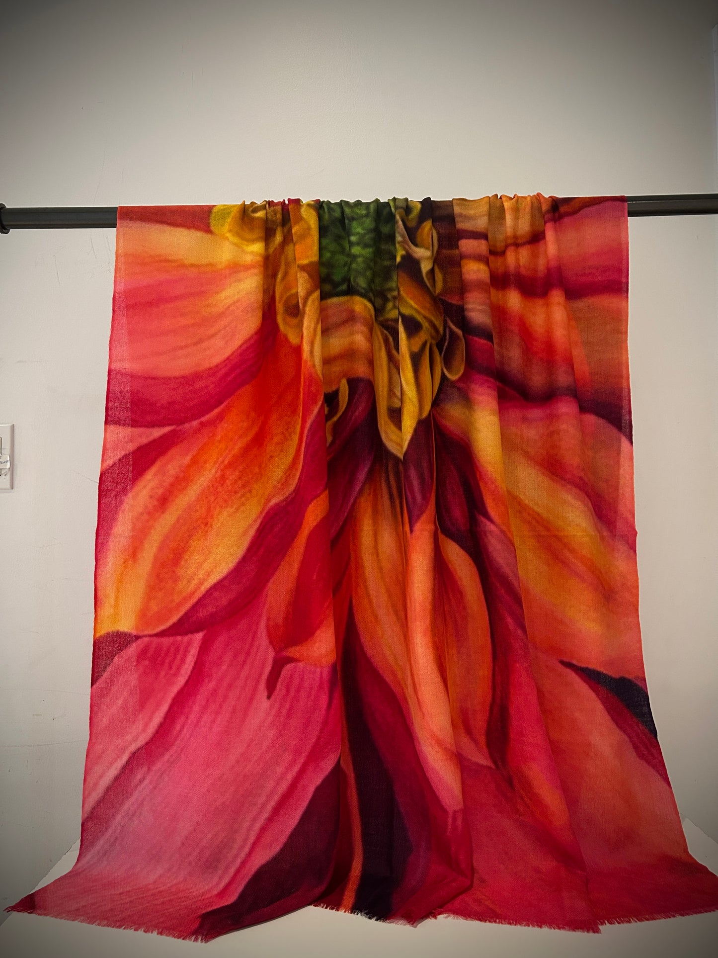 Colourful cashmere shawl