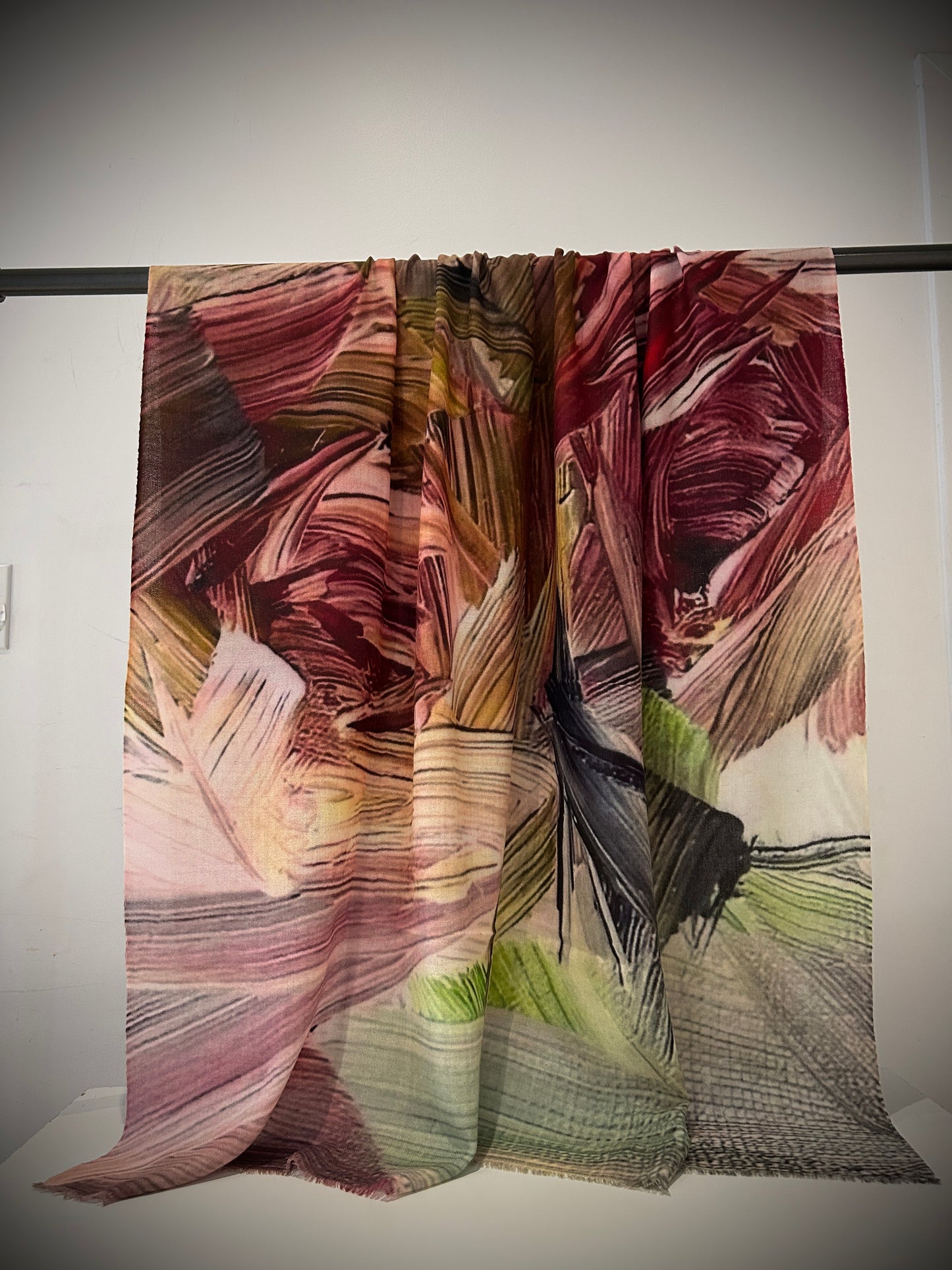 Multicoloured cashmere shawl