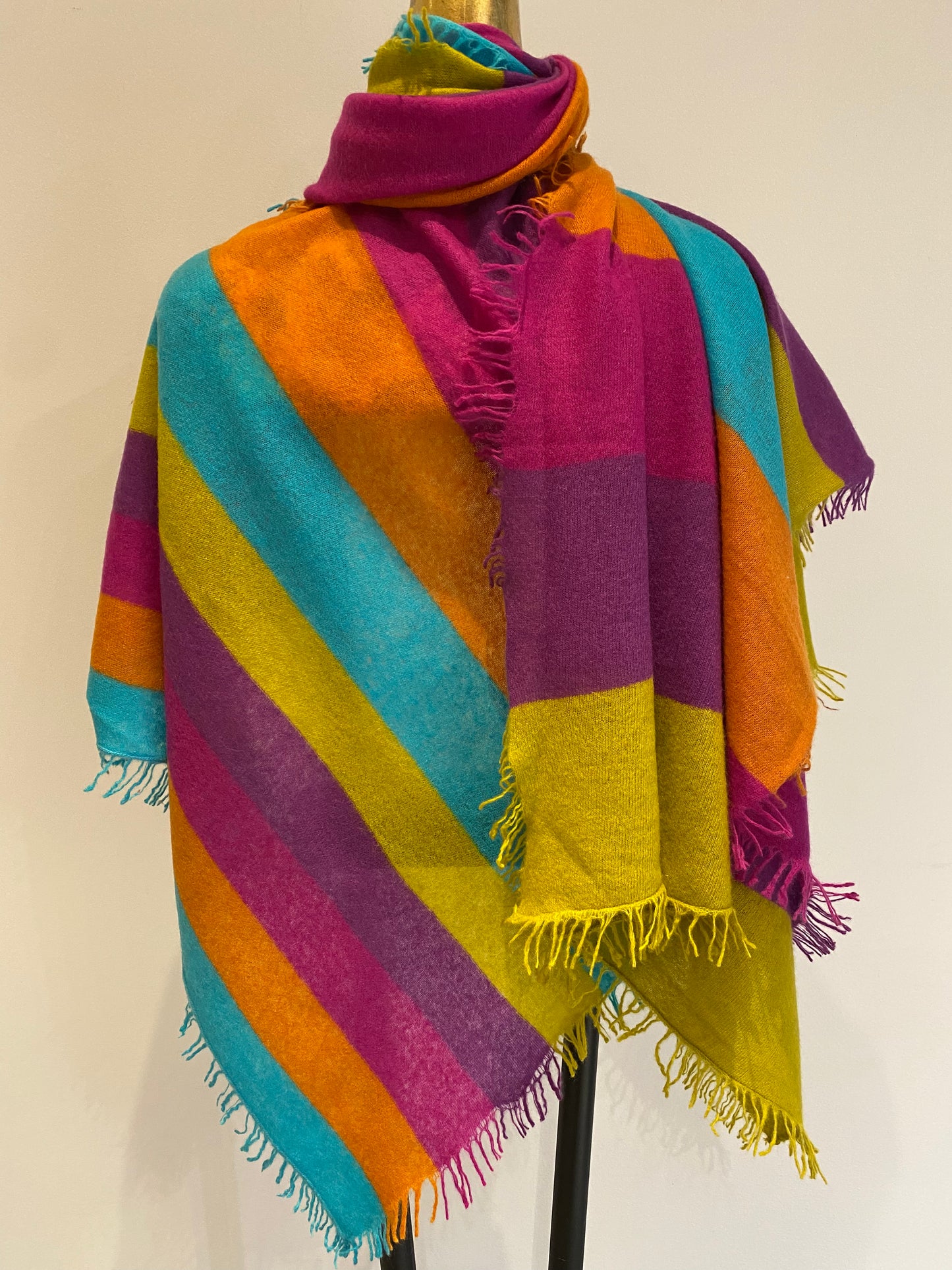 Multi Coloured Cashmere Shawl