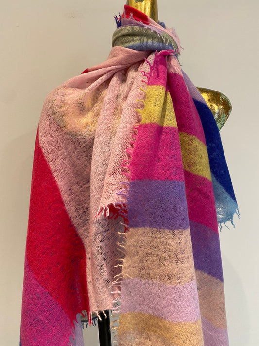 Multi Coloured Cashmere Shawl