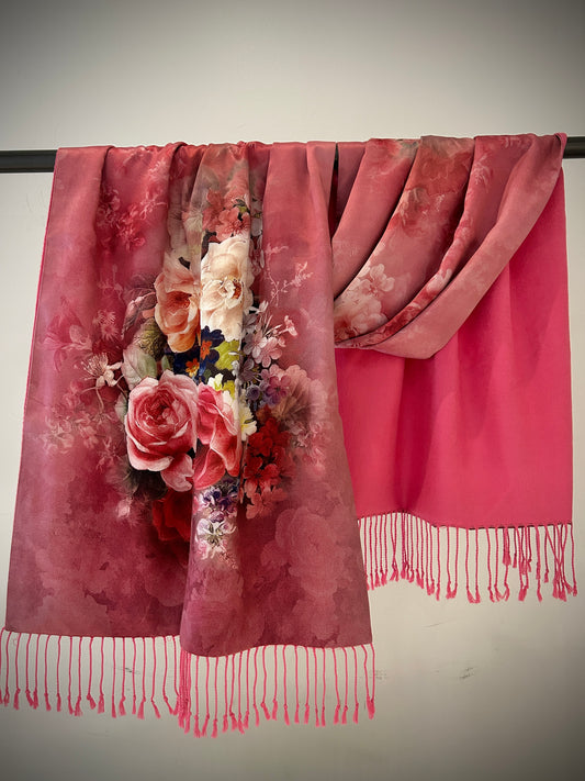 Silk & cashmere scarf