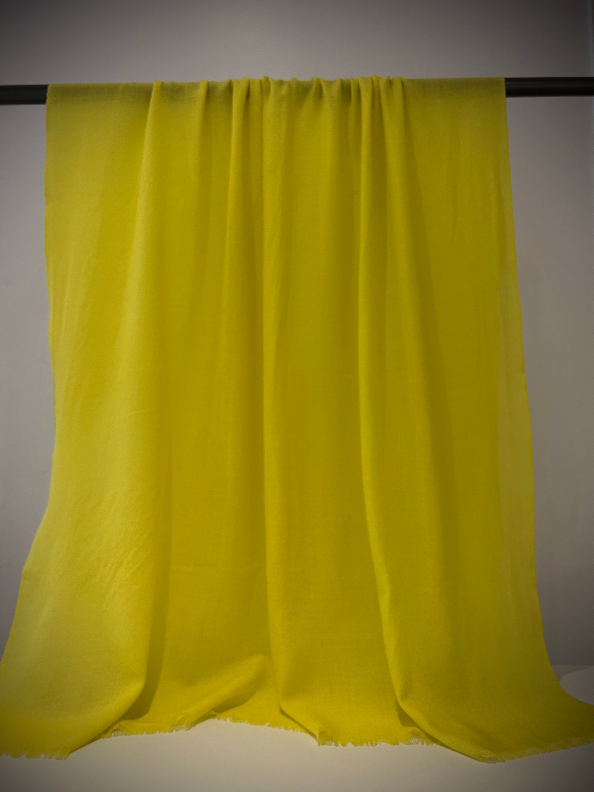 Yellow cashmere shawl