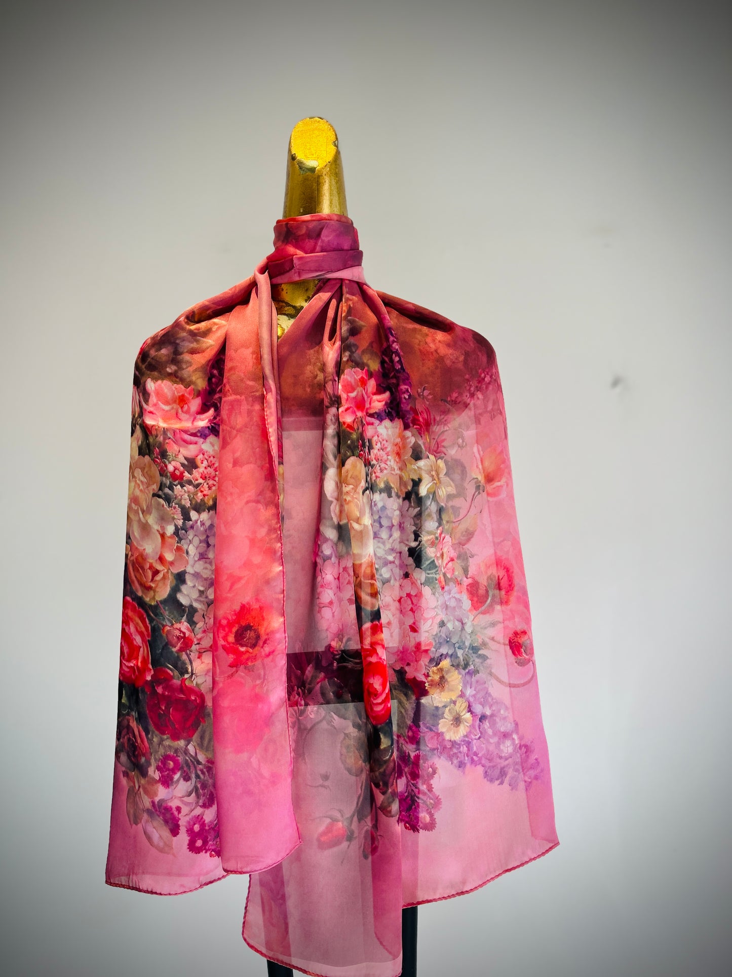 Floral Silk Scarf