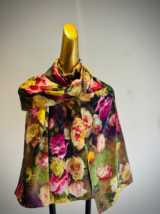 Floral Silk Scarf