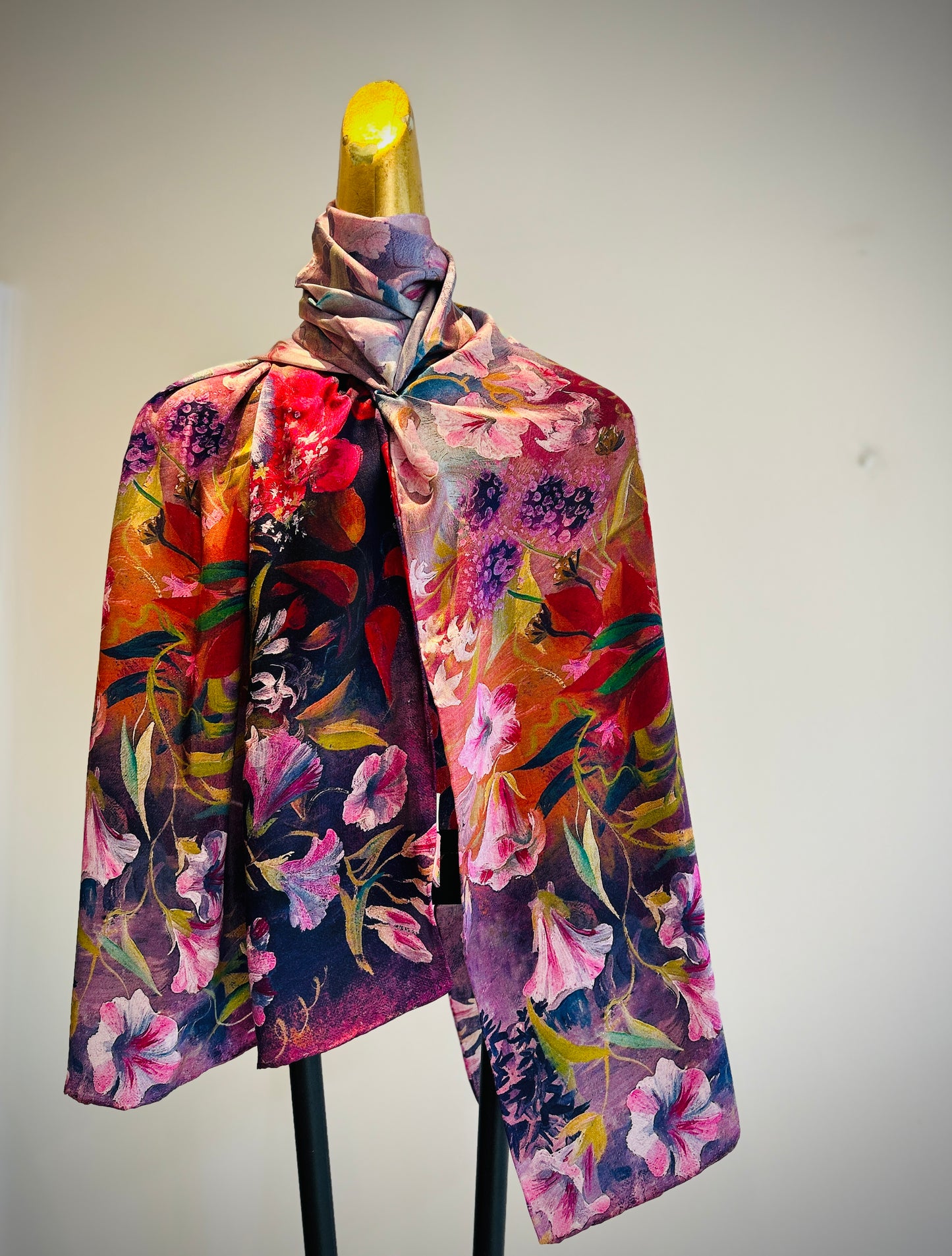 Floral Silk Scarf