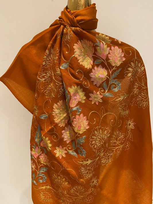 Wool Embroidered Shawl