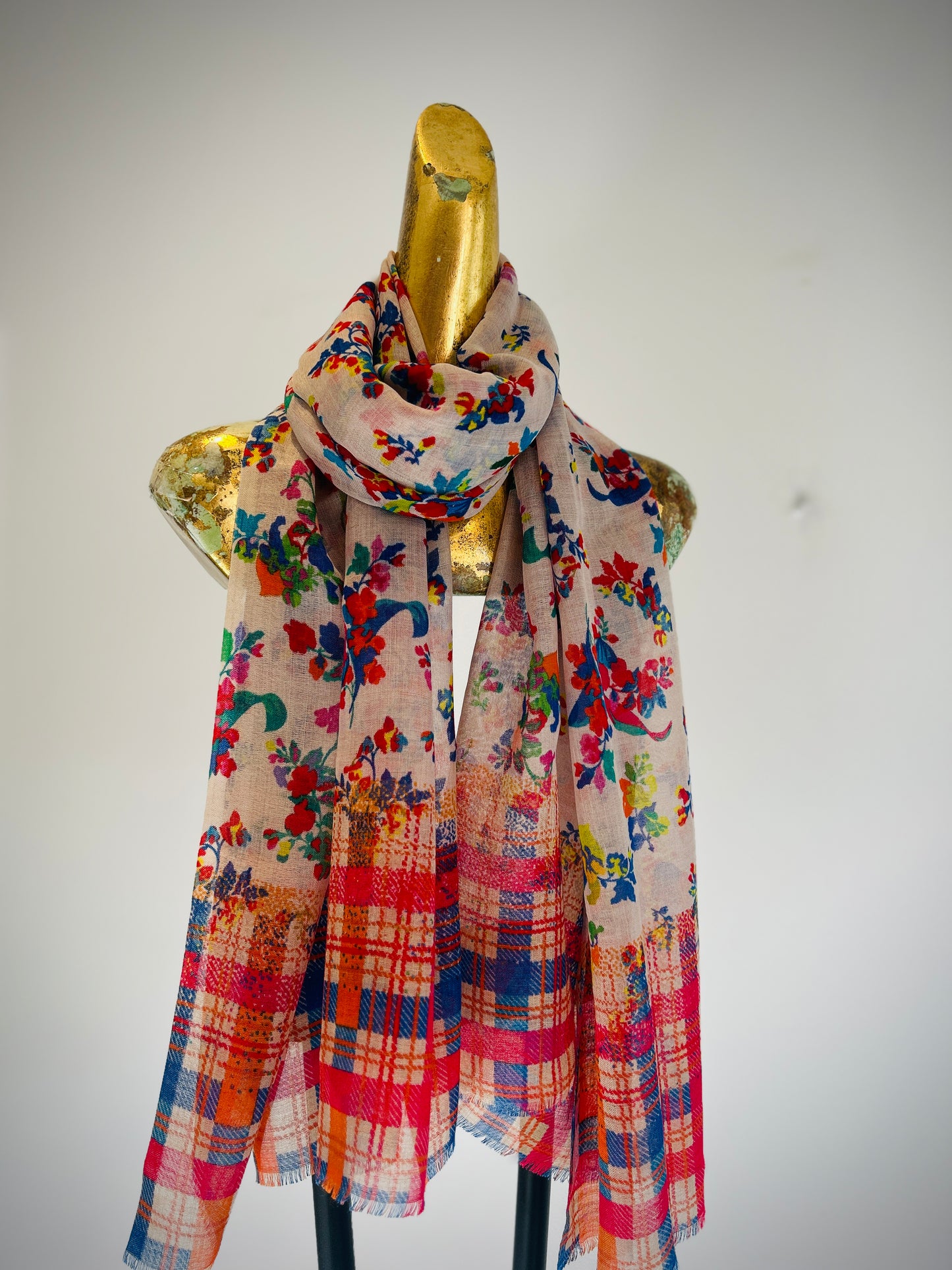Summer Printed Wool Scarf.