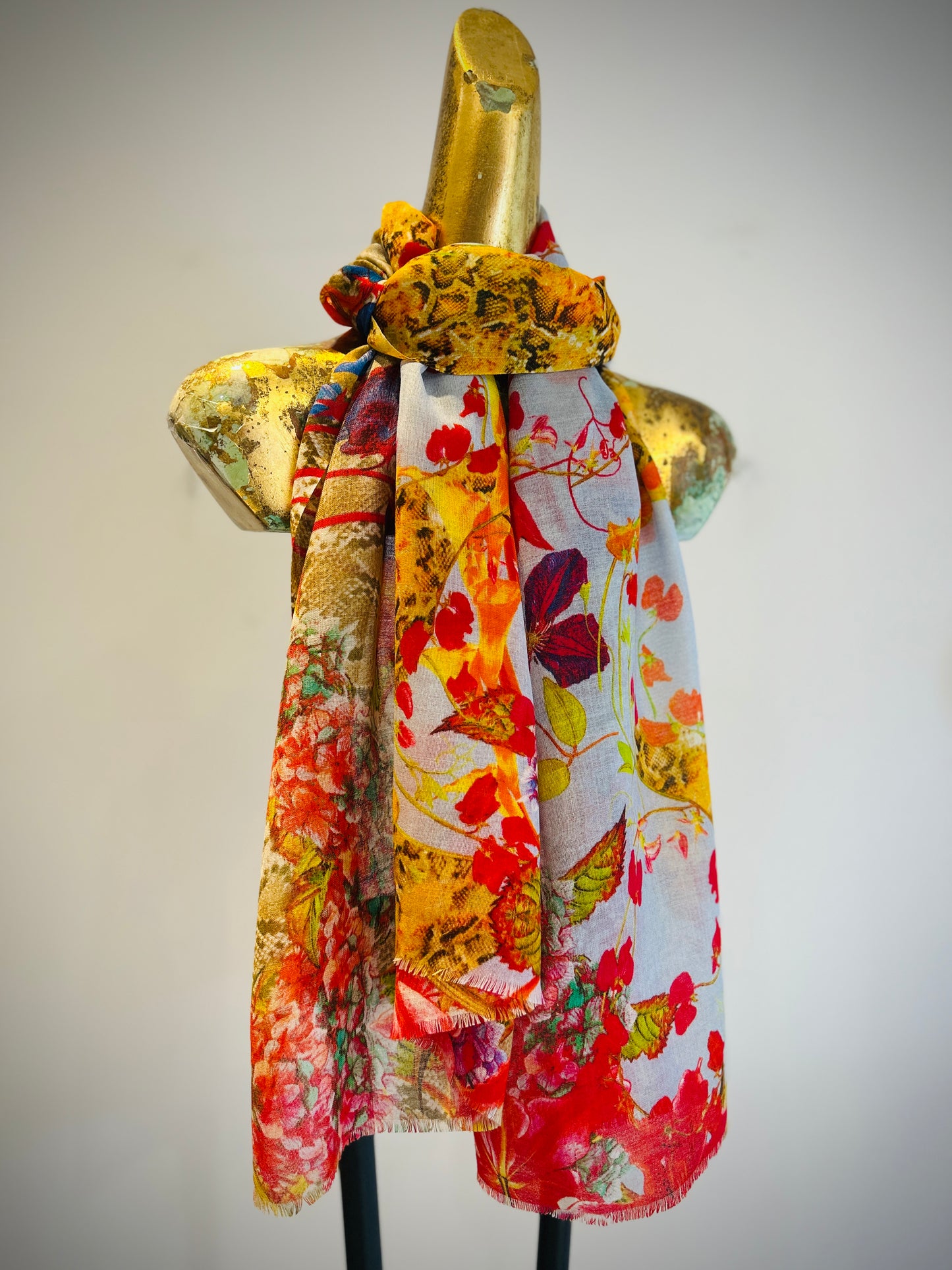 Summer Printed Wool Scarf.