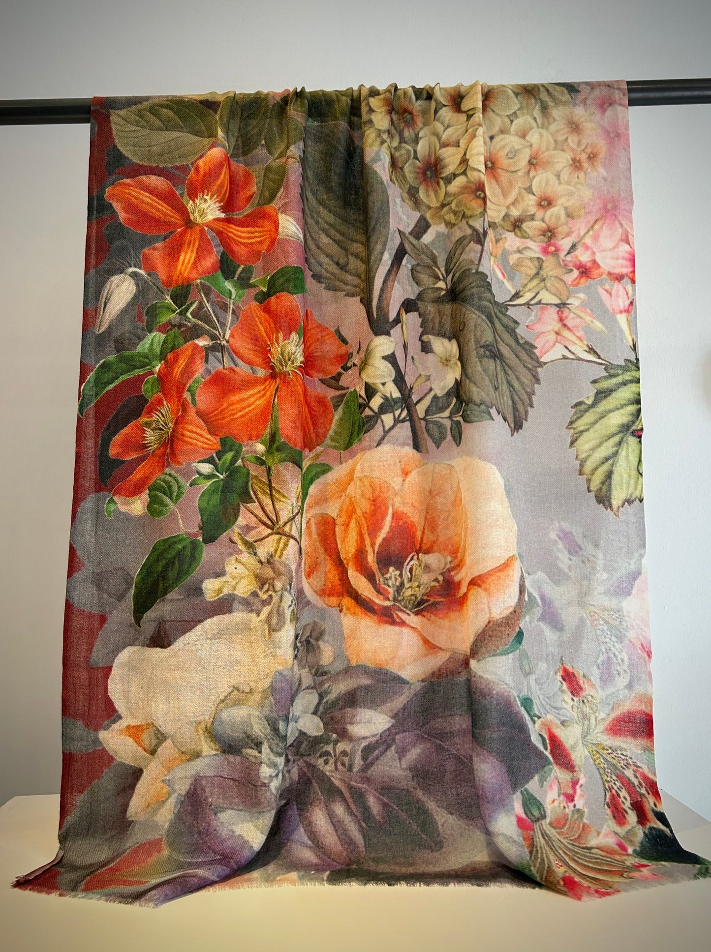 Scarf With Floral Print