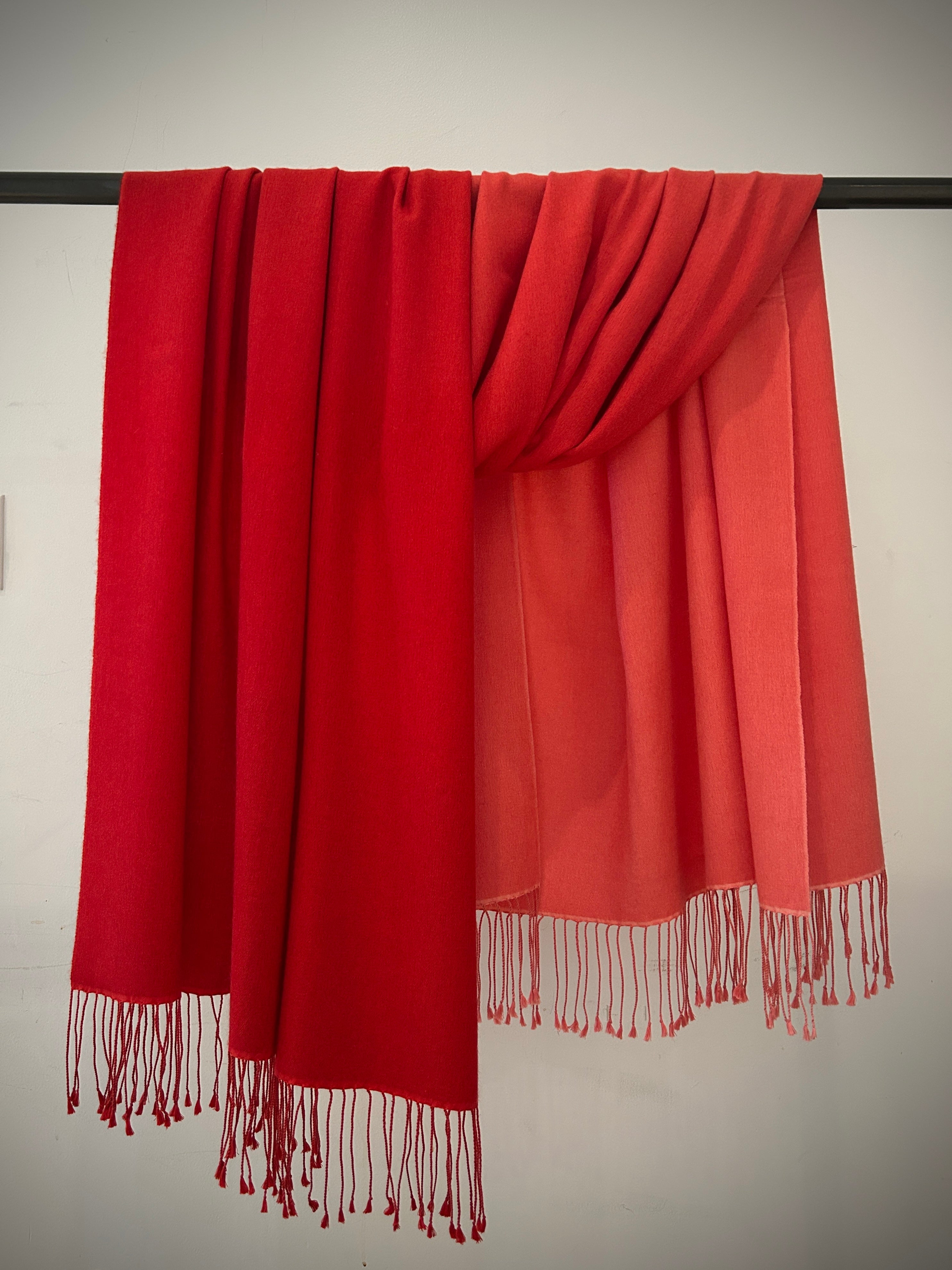 Two tone pashmina shawl