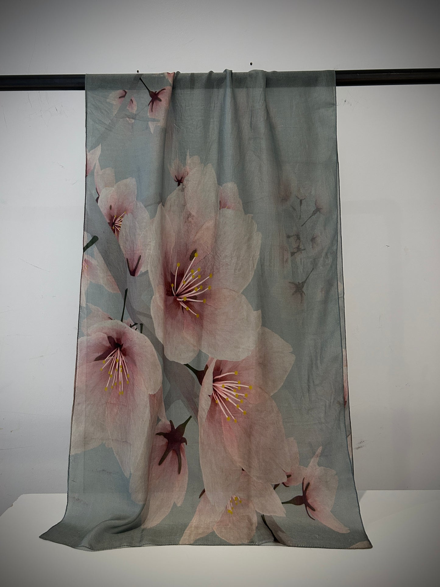 Silk floral scarf