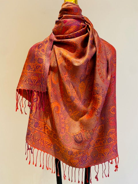 Paisley Silk Scarf - 75%%Off