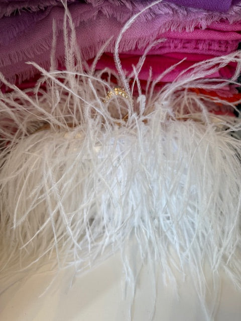 Feather Clutch