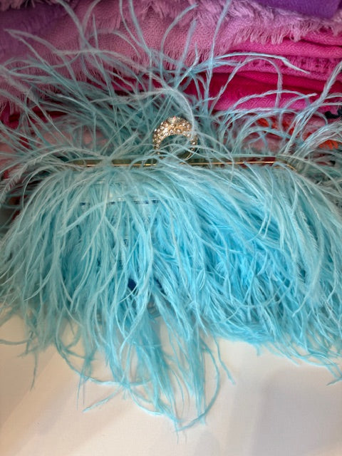 Feather Clutch