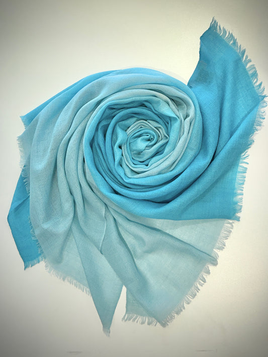 Luxury Featherweight Cashmere Two Tone Shawl