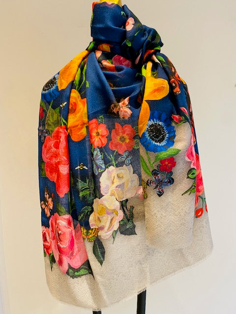 Summer Cashmere Shawl Printed