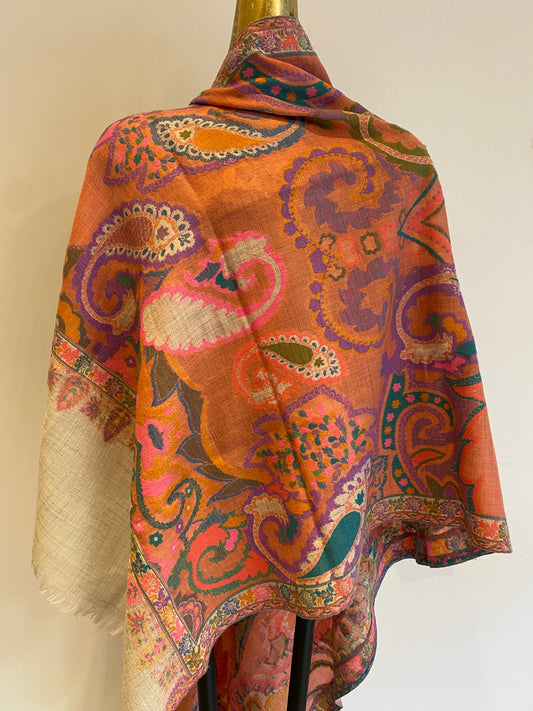 Light Wool Woven Shawl