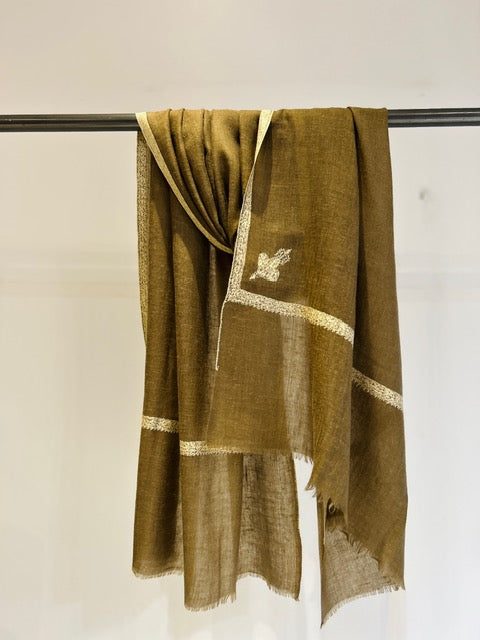 Hand Embroidered Kashmiri Shawl.