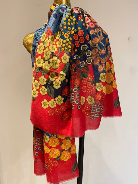 Summer Cashmere Shawl Printed