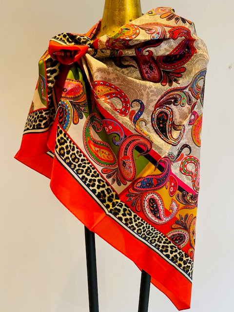 Square Silk Scarves.
