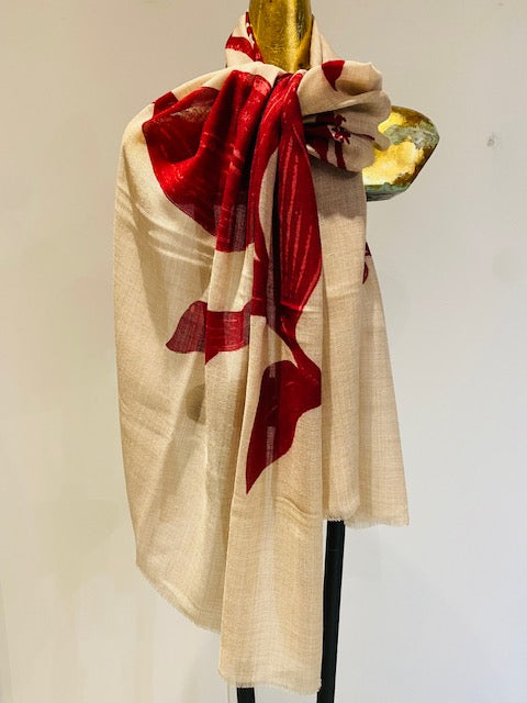 Summer Printed Wool Scarf.