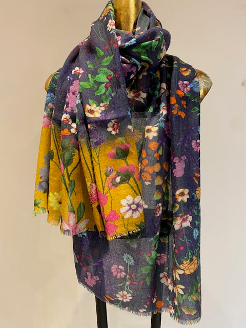Summer Printed Wool Scarf.
