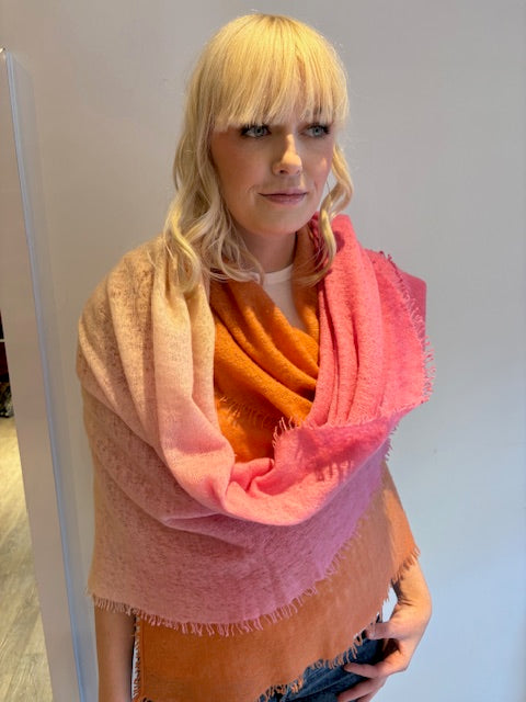 Cashmere Two Tone Shawl.