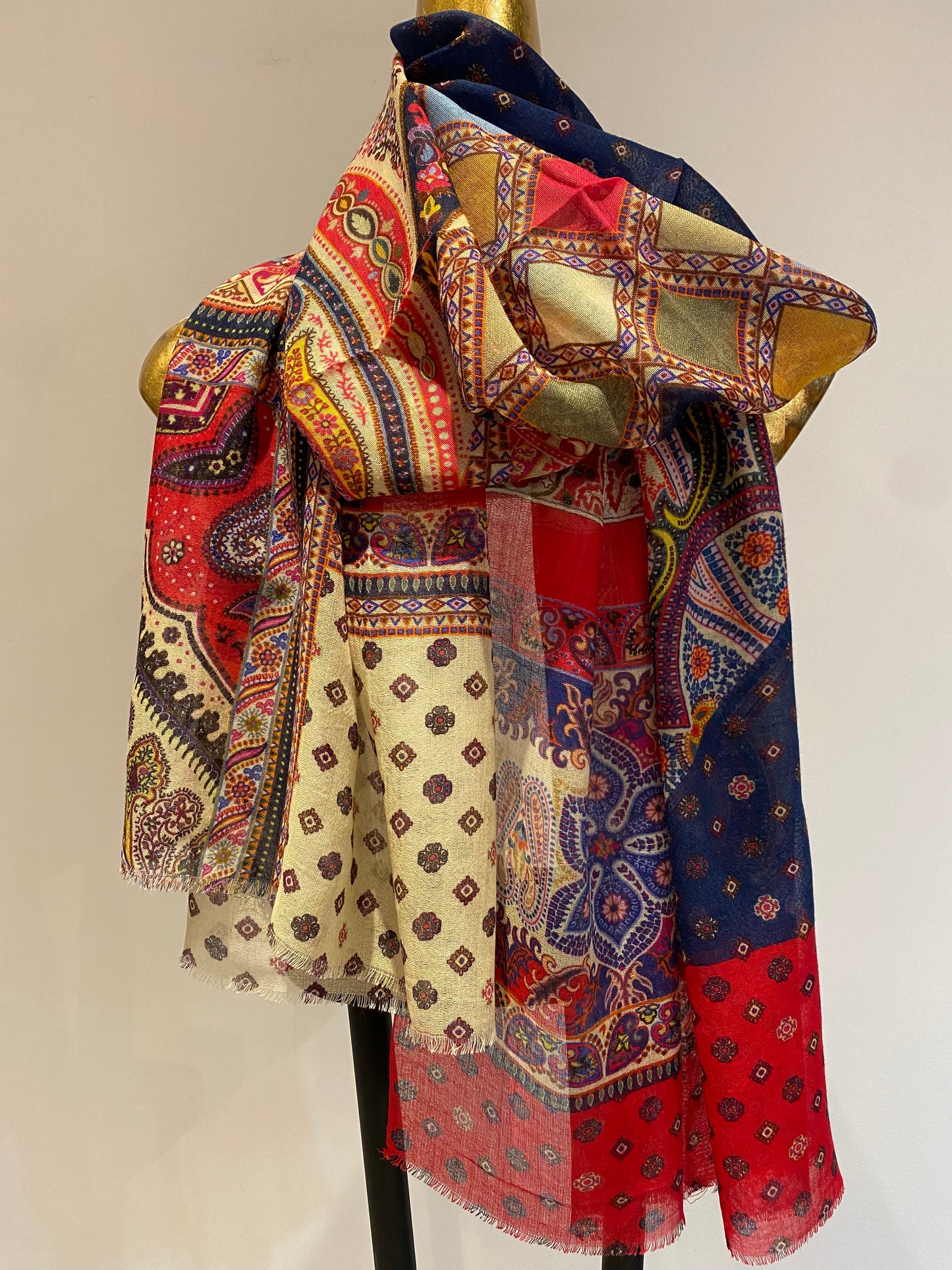 Summer Printed Wool Scarf.
