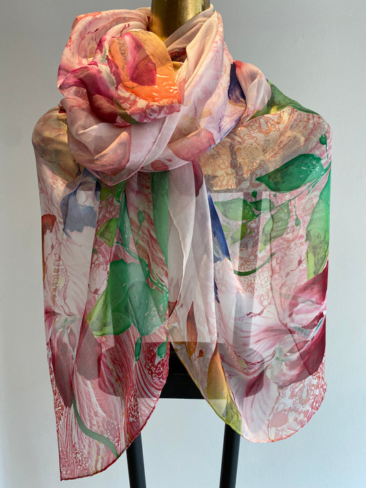 Silk Chiffon Scarf