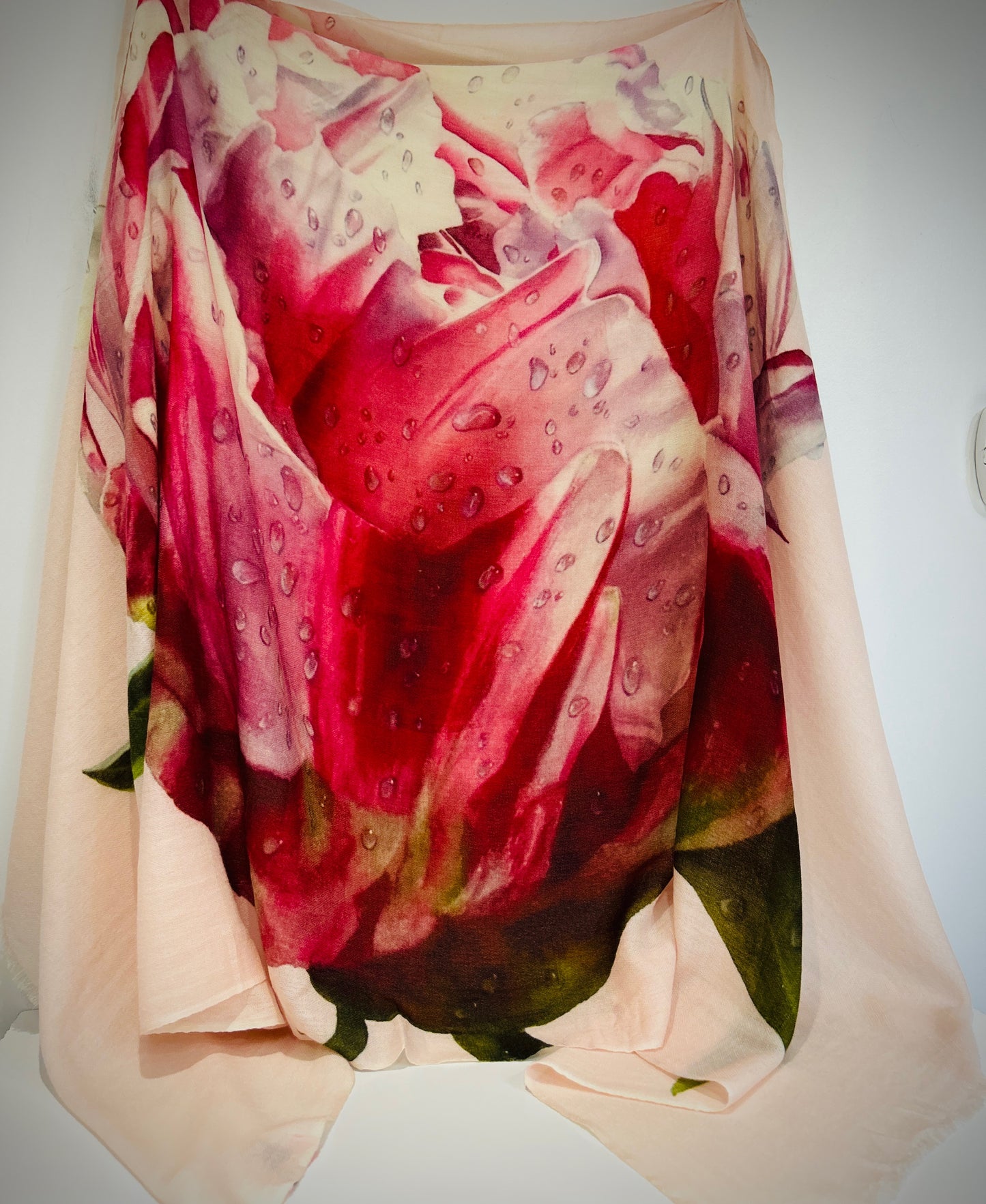 Luxury Light Cashmere Printed Shawl.