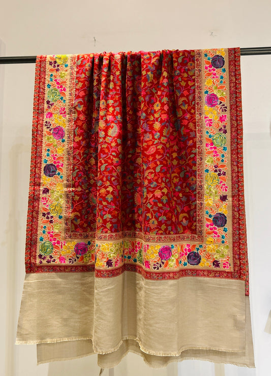 Hand Woven Hand Embroidered Shawl
