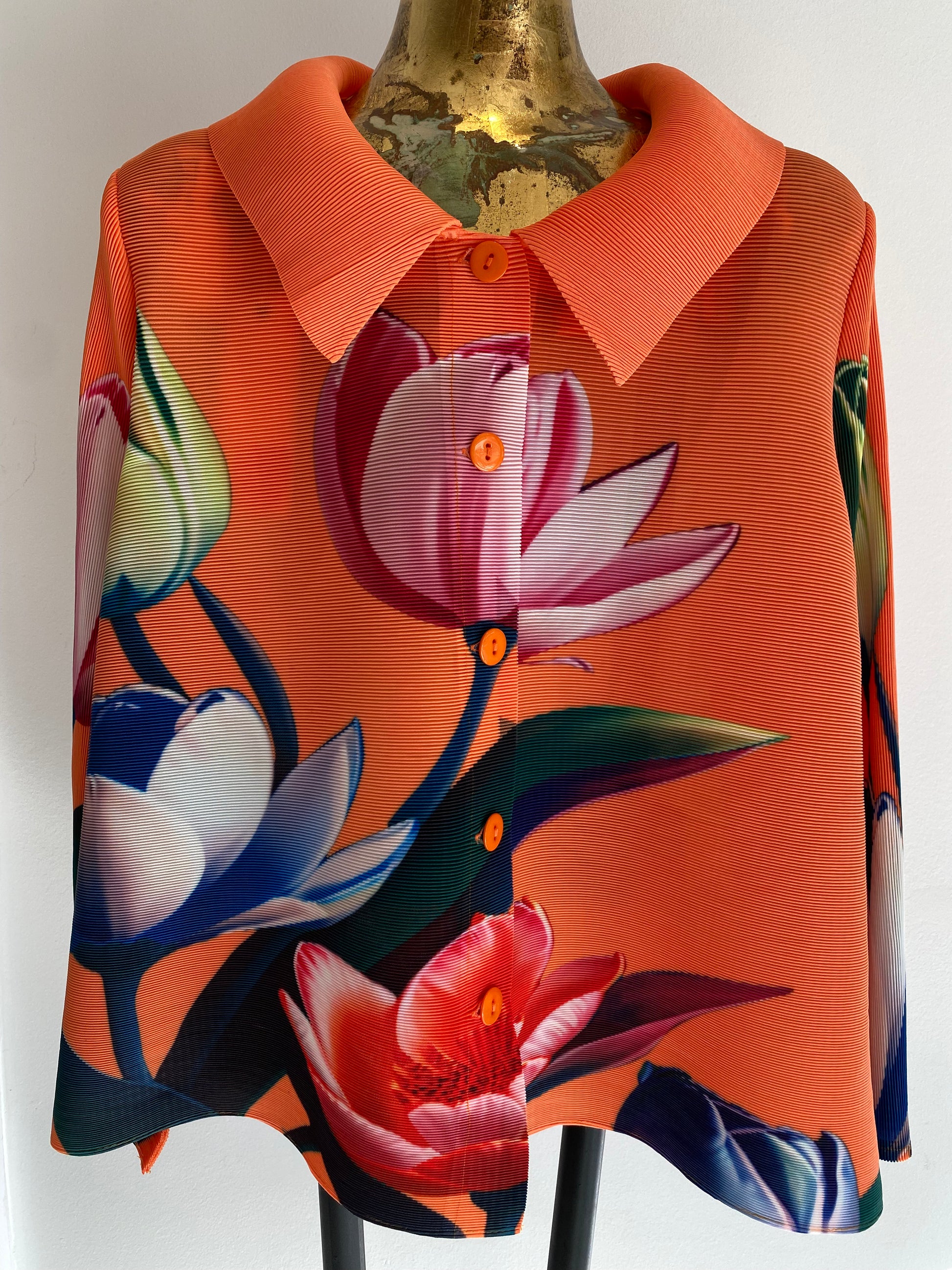 Floral Pleated Blouse