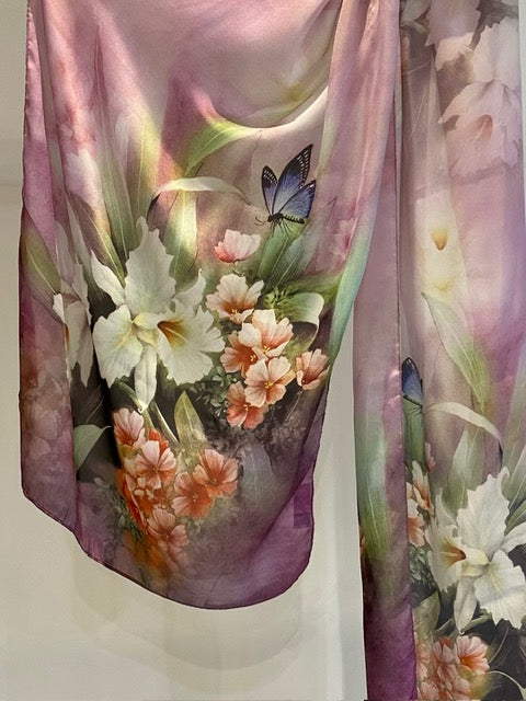 Silk florals styled for elegant hair or garment embellishment