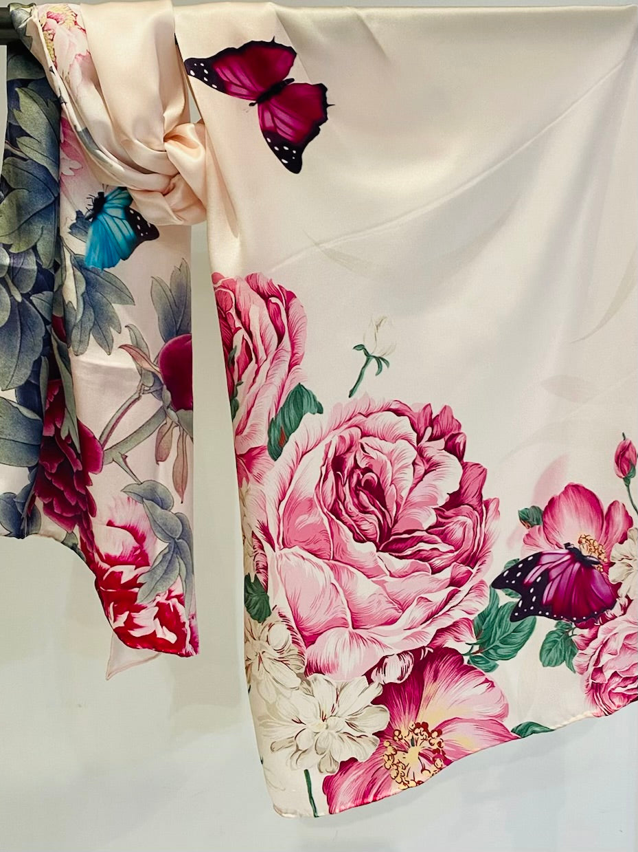 Silk florals - elegant silk floral accessory for hair or clothing