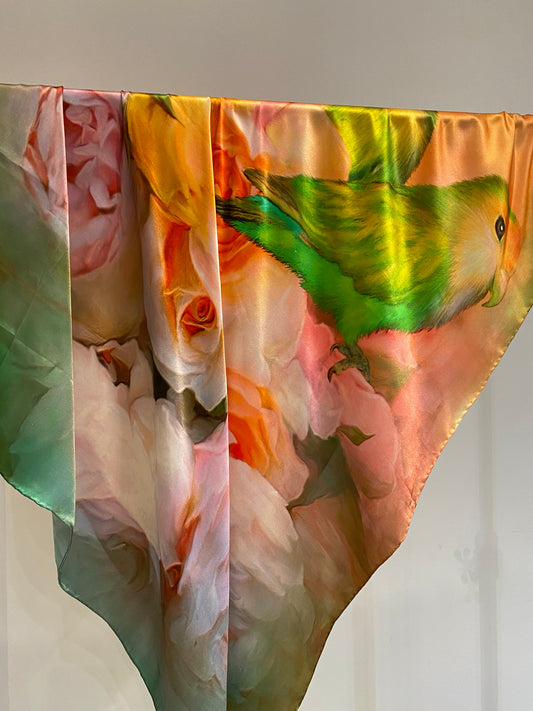 Large silk scarf - luxurious oversized 100% silk accessory