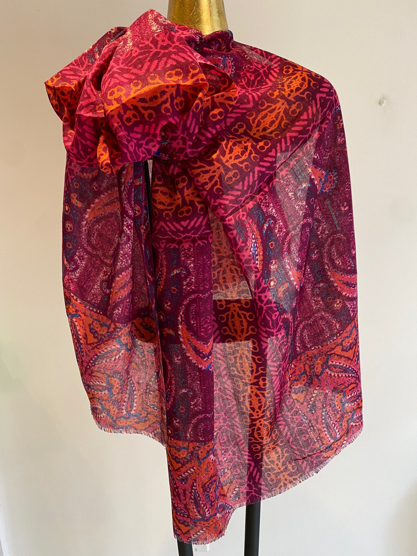 Summer Printed Wool Scarf.