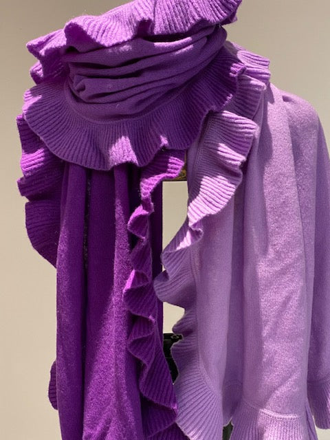 Cashmere Ruffled Shawl.