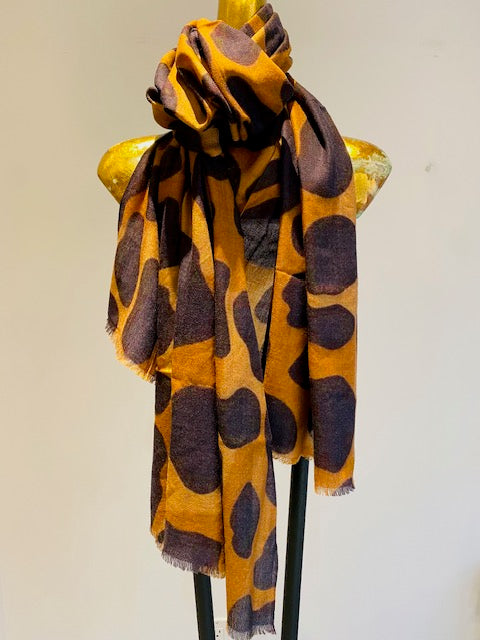 Luxury Light Cashmere Printed Shawl.