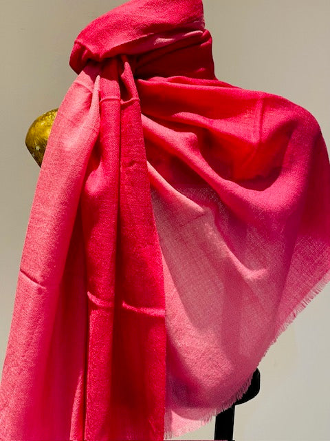 Summer Cashmere Featherweight Two Tone Shawl.