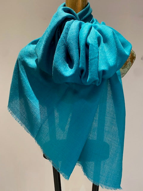 Luxury Light Cashmere Two Tone Shawl.