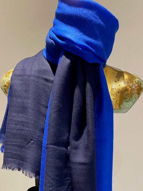 Luxury Light Cashmere Two Tone Shawl.