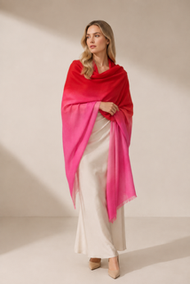 PInk on pink handwoven cashmere