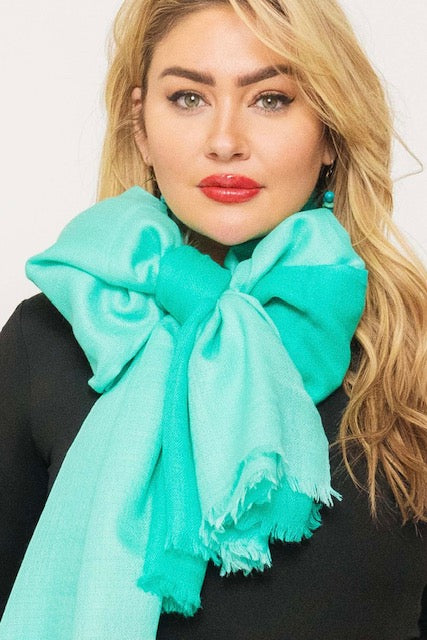 Luxury Light Cashmere Two Tone Shawl.