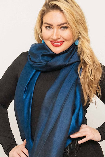 Silk Two Tone Scarf.