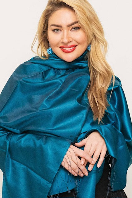 Silk Two Tone Scarf.