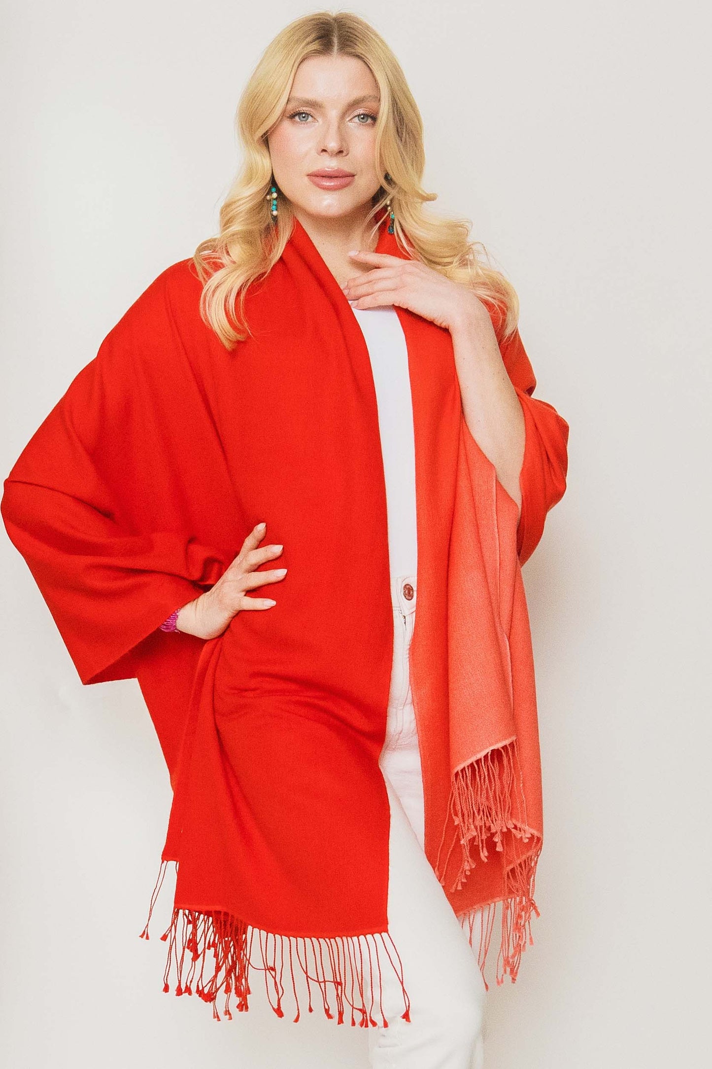 Classic Pashmina Shawl Two Tone