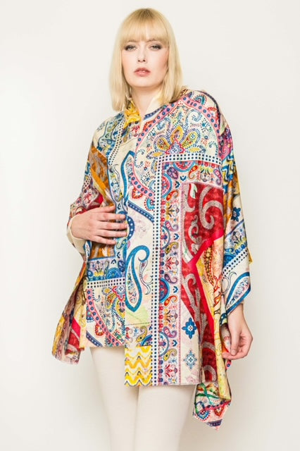 Light Printed Silk Scarves